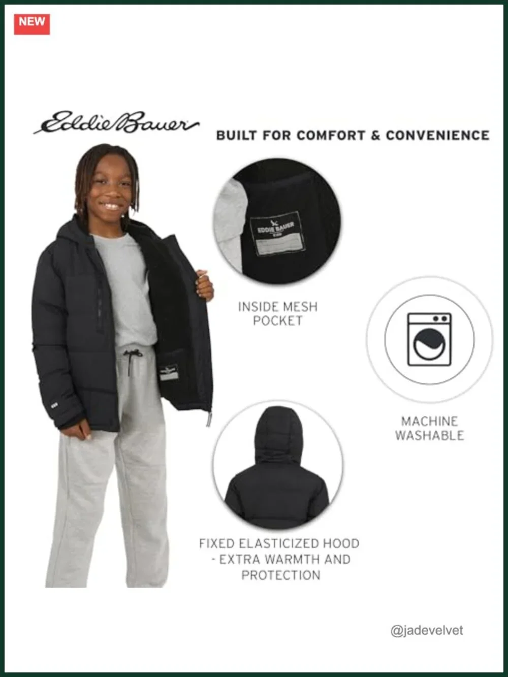 Heavyweight Faux Fur Lined Hooded Insulated Down Jacket